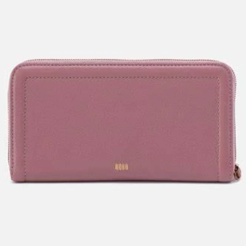HOBO $148 Nila Large Zip Around Mauve Wallet NWT! - Picture 1 of 5